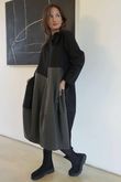 Oscar Remi Cocoon Dress Pin Stripe